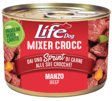 Беззерновий вологий корм Life Dog Mixer Crocc Яловичина