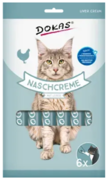 Ласощі для котів Dokas Nschcreme Кремова закуска з куркою та печінкою