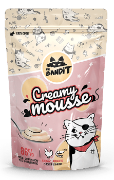Mr. Bandit Сливочный Мусс курица и креветки для кошек