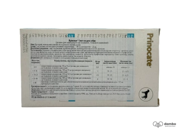 KRKA Prinocate (Принокат) Капли противопаразитарные для собак, весом от 4 до 10 кг