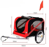 Велосипедный прицеп для собак Derby Bestopet Red