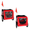 Велосипедный прицеп для собак Derby Bestopet Red