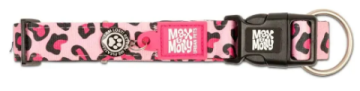 Ошейник для собак Max & Molly Smart ID Collar Leopard Pink с леопардовым принтом