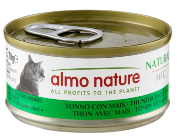 Almo Nature HFC Cat Natural с тунцом и кукурузой для кошек