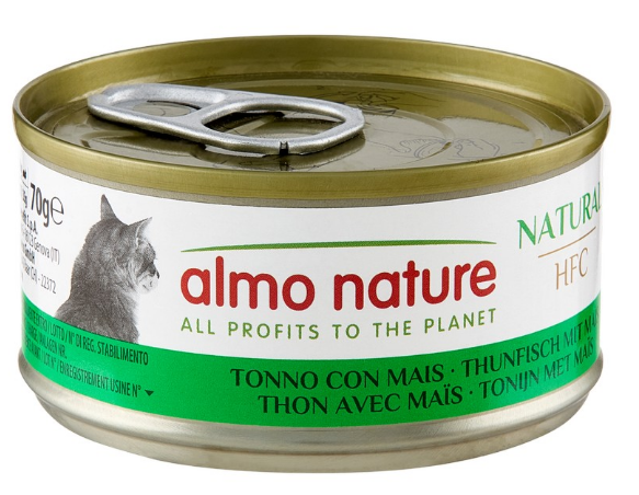 Almo Nature HFC Cat Natural с тунцом и кукурузой для кошек