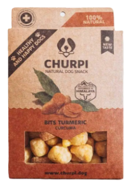 Лакомство для собак Bits из гималайского сыра с Куркумой Turmeric Churpi