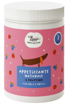 Витаминная добавка для собак Hygge для хорошего аппетита с яблоком и черникой Fruttino