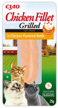 Лакомство для кошек INABA "Grilled" куриное филе на гриле в бульоне из курицы