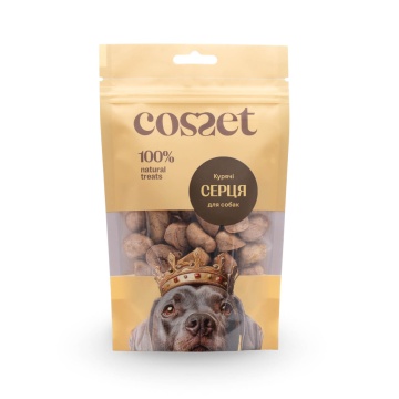 Ліофілізовані курячі серця Cosset для собак