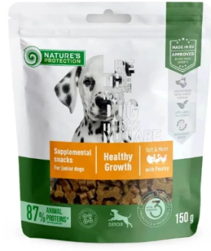 Лакомство Nature's Protection Poultry Healthy Growth для щенков с мясом птицы 