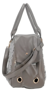 Сумка переноска для домашних животных MISOKO&CO, серая