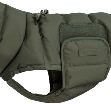 Утеплена куртка для такс і схожих порід собак Cloud7 Alaska Dachshund Оливковий