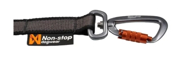 Повідець для собак Touring bungee leash Non-stop dogwear Чорний/Сірий