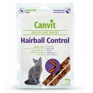 Canvit Hairball Control Лакомства для выведения шерсти из желудка кошек