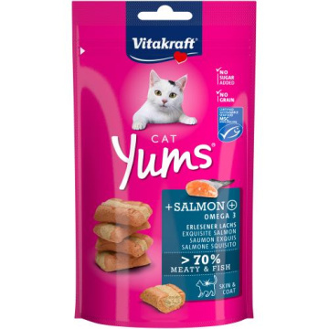 Ласощі для котів Vitakraft Yums з лососем і Омега-3