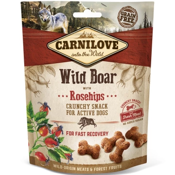 Carnilove Dog Crunchy Snack з диким кабаном та шипшиною для собак