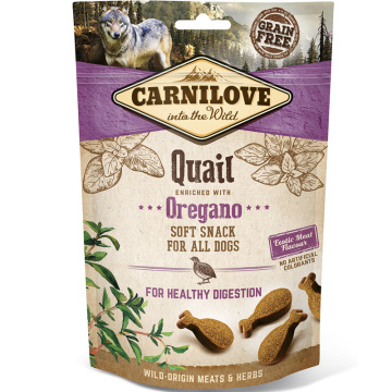 Carnilove Dog Soft Snack с перепелом и орегано для собак