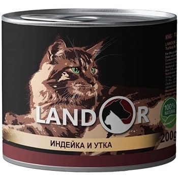 Landor Cat Adult Turkey & Duck Влажный корм с мясом индейки и утки