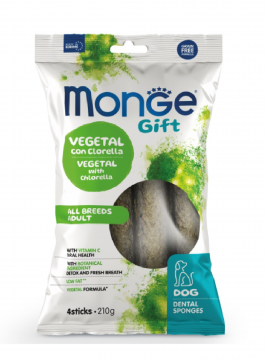 Ласощі для собак Monge Gift Dog Dental Star All breeds з хлорелою та перцевою м'ятою (веган)