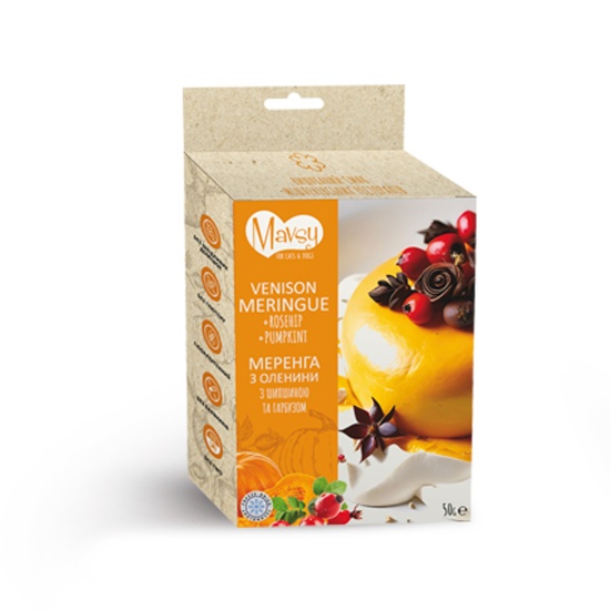 Mavsy Venison+ rosehip+pumpkin Маренга из оленины с шиповником и тыквой