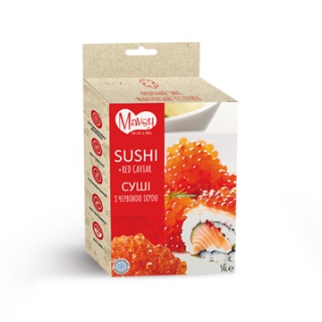 Mavsy Salmon rolls +roe Суши лосося с красной икрой