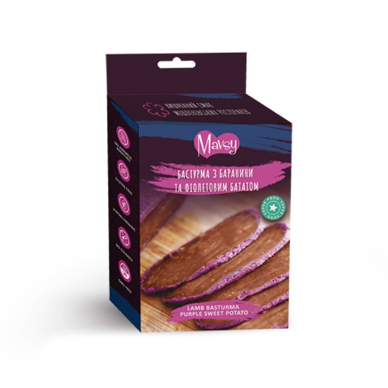 Mavsy Lamb purple sweet potato sandich chip Бастурма с бараниной и фиолетовым бататом