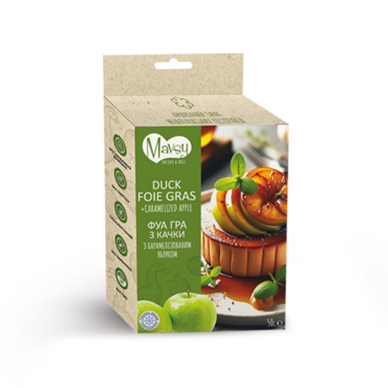 Mavsy Duck+apple Фуагра из утки с карамелизированным яблоком