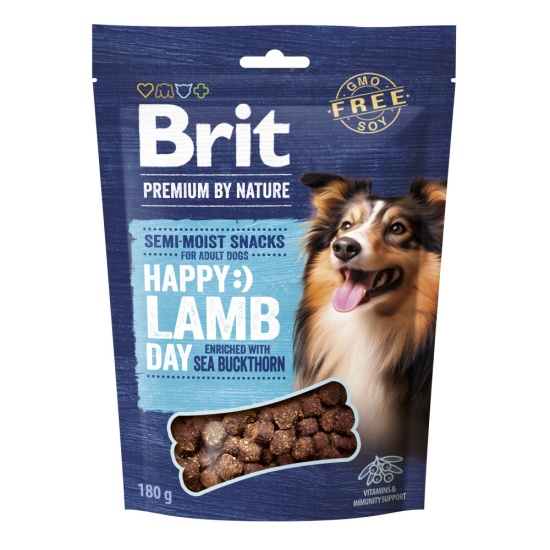 Лакомства для собак Brit Premium Semi-moist Snacks Lamb with Sea Buckthorn полувлажные с ягненком и облепихой