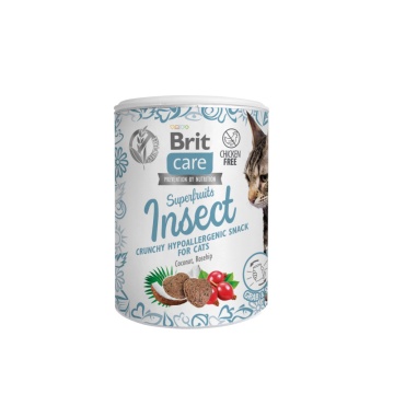 Ласощі для котів Brit Care Cat Snack Superfruits Insect комахи