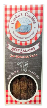 Натуральні сушені ковбаски для собак Cooka's Cookies Salamis 100% Яловичина
