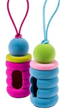 Диспенсер для собак Marshmallow Bucket -Poop Bag Dispenser With Compostable Bags Apple Velvet Party