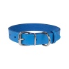 Нашийник для Собак Шкіряний "Весна" Блакитний