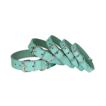 Нашийник для Собак Шкіряний "Весна" Ментоловий