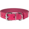 Нашийник для Собак Шкіряний "Весна" Рожевий