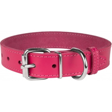 Нашийник для Собак Шкіряний "Весна" Рожевий