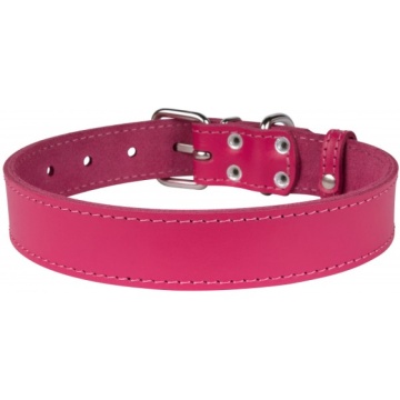 Нашийник для Собак Шкіряний "Весна" Рожевий