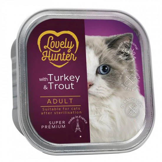Lovely Hunter Sterilised Паштет з індичкою та фореллю