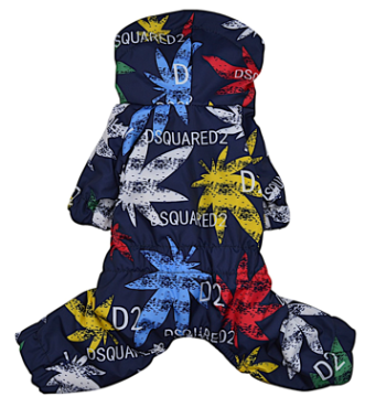 Утеплений демісезонний комбінезон Pet&Co “Листя”