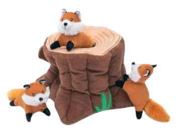 Іграшка для собак Дупло з лисичками Zippy Burrow® – Fox Stump ZippyPaws