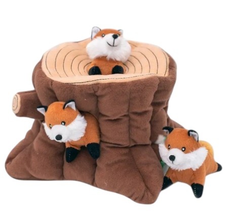 Іграшка для собак Дупло з лисичками Zippy Burrow® – Fox Stump ZippyPaws