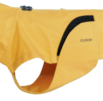 Дощовик для такс і схожих порід собак Cloud7 Dublin 2.0 Dachshund Жовтий