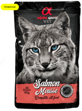 ALPHA SPIRIT Salmon Mousse Cat Вологий корм для котів з лососем