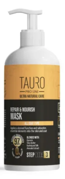 Маска восстановления и питания TAURO PRO LINE Ultra Natural Care Repair and Nourish Mask для кожи и шерсти собак и кошек 