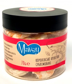 Mavsy лакомство для собак и кошек с сублимированными королевскими креветками