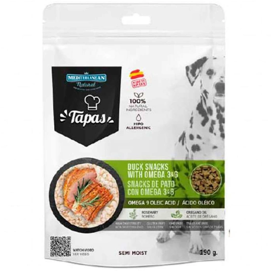 Mediterranean Natural Tapas Gourmet Duck Натуральное лакомство с уткой для собак