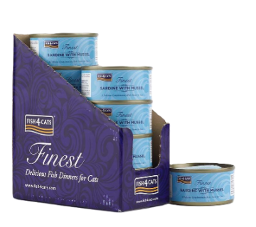 Натуральный влажный корм для кошек Fish4Cats Finest Сардина с мидиями 