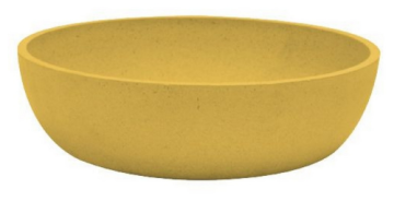 Миска для собак из бамбука Bamboo Stone CROCI, желтая 