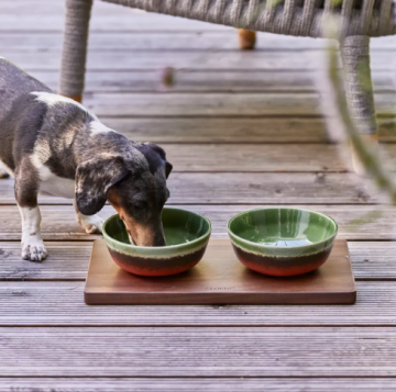 Підставка під миски для собак Cloud7 Wooden Station Annie Коричневий
