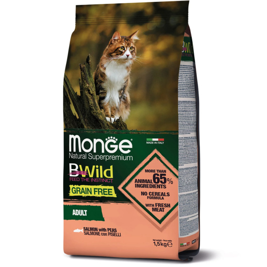 Monge Cat Bwild Grain Free лосось