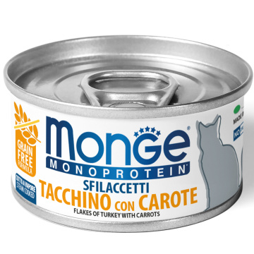 Monge Monoprotein мясные хлопья из индейки и моркви